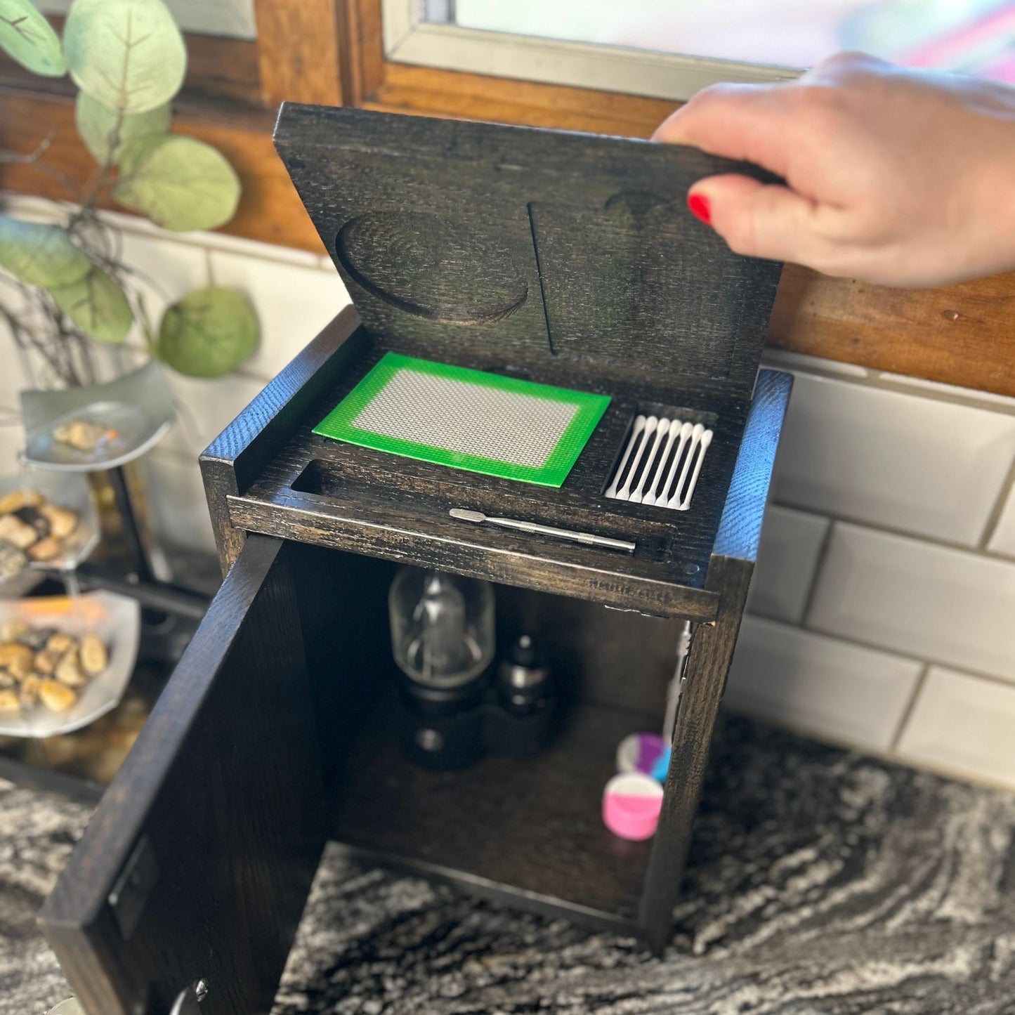 Dab Station With Hidden Storage | Dab Stash Box Dab Kit