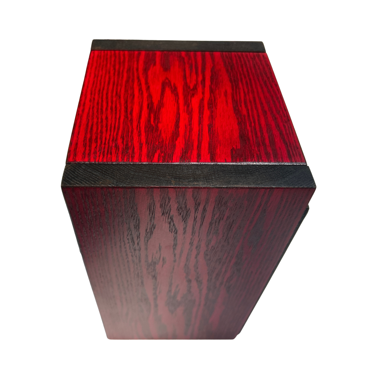 Small Red Stash Box Cabinet — Compact Locking Storage