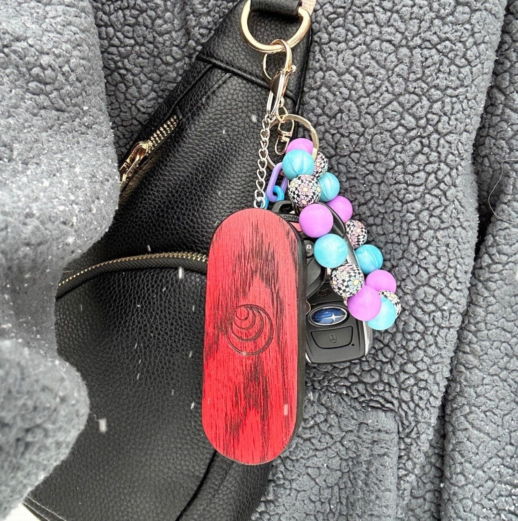 Pre Roll Case Keychain — Handmade Hardwood Travel Case