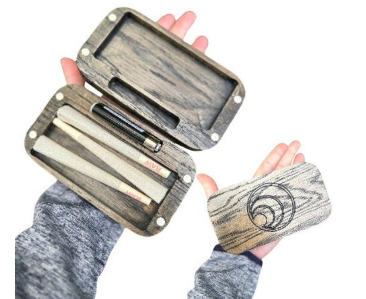 Everyday Carry gift set with handcrafted organization essentials including a wooden and magnetic keychain organizer.