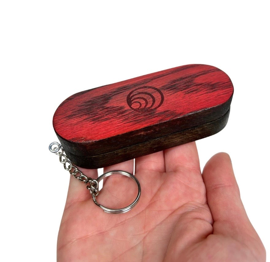 Pre Roll Case Keychain — Handmade Hardwood Travel Case