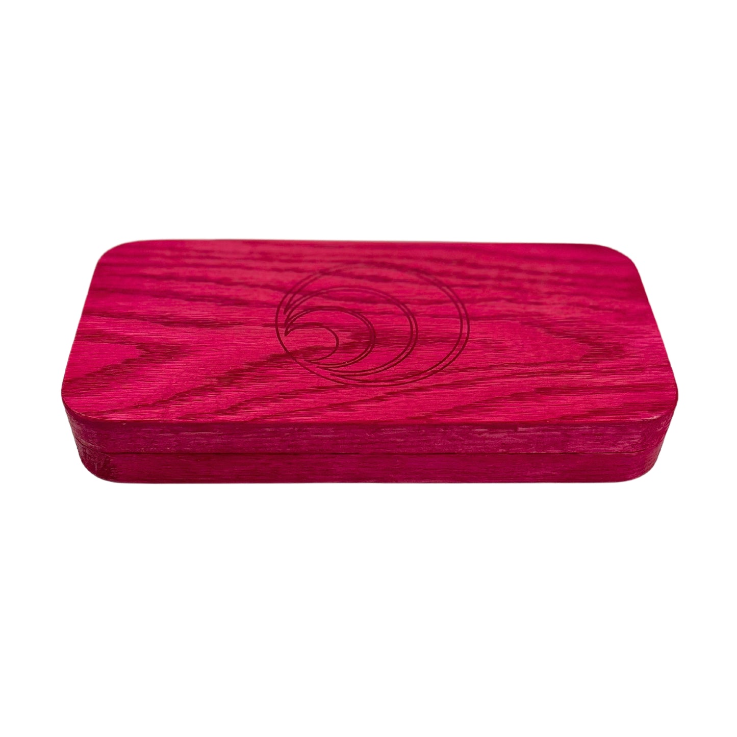 Minimalist Rolling Tray travel case with a natural wood finish, combining style and everyday functionality.