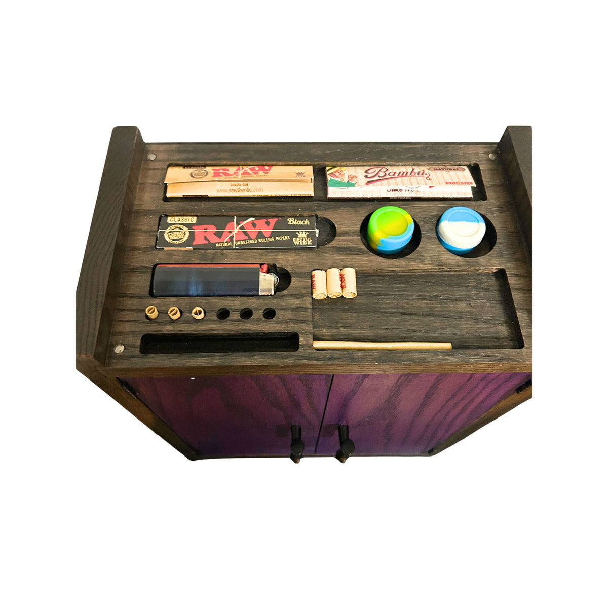 Large Stash Box | Hidden Storage | Rolling Tray