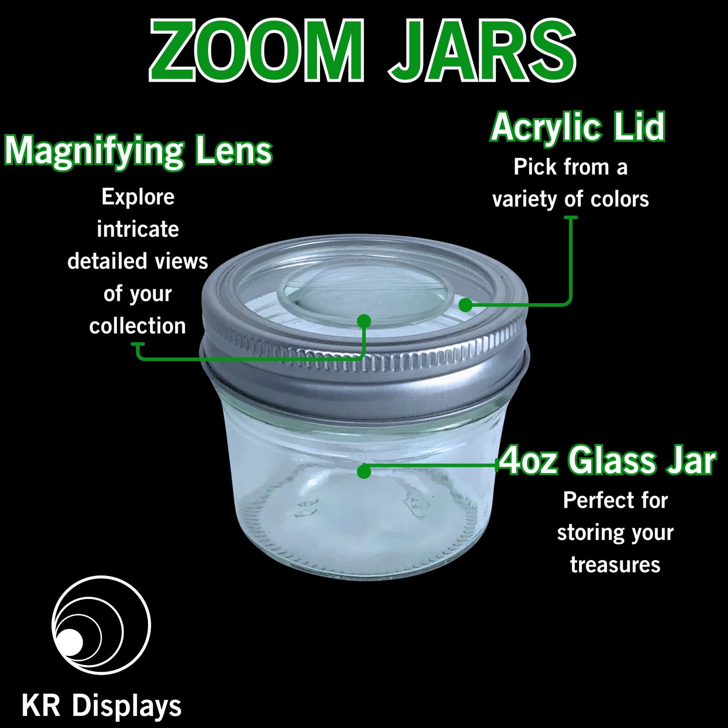 blue stash jar pink stash black stash jar purple stash jar glass stash jar magnifying jar