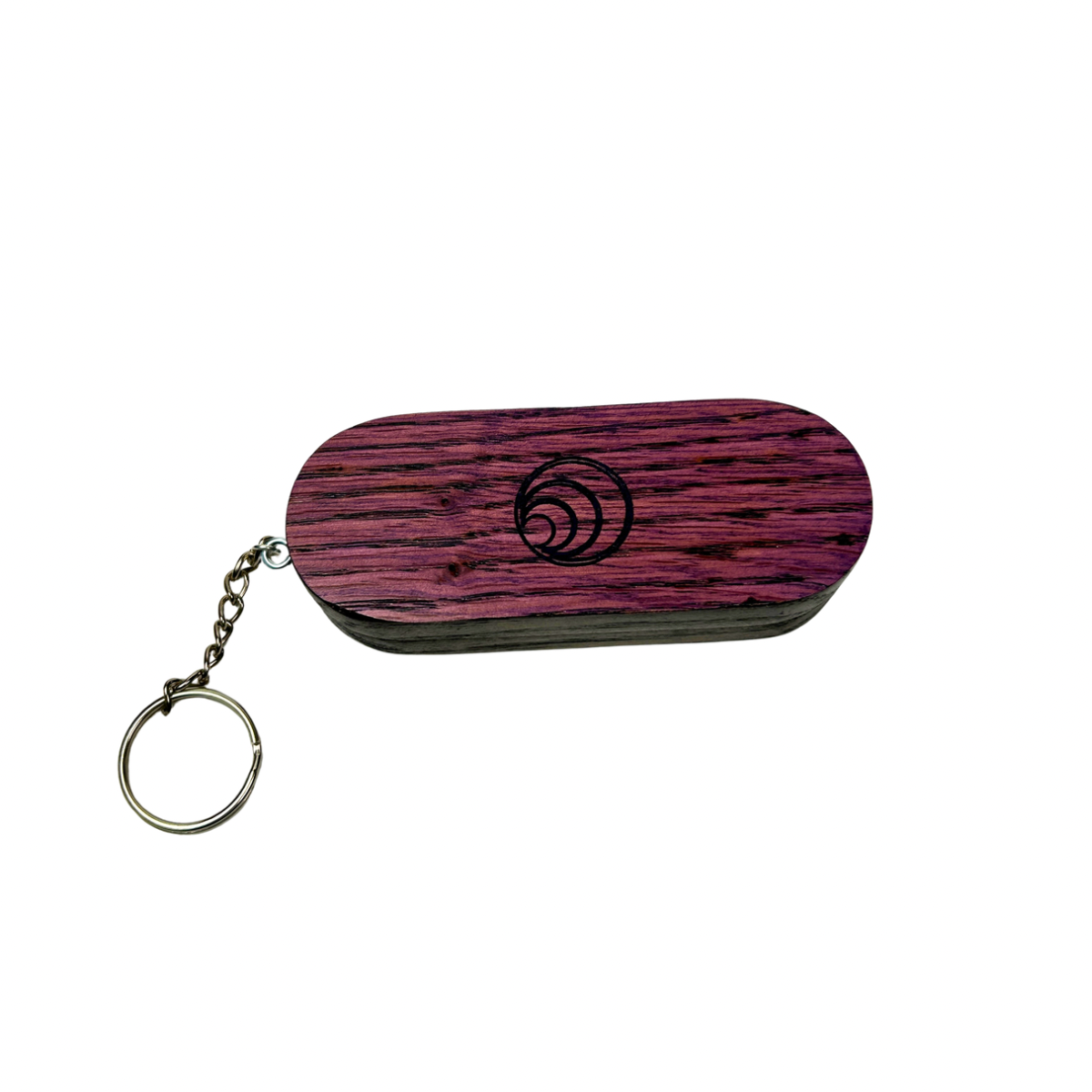 Wooden joint case with keychain