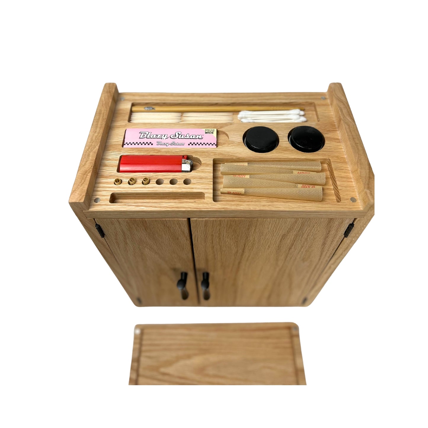 Big Stash Box Cabinet With Hidden Storage And Jars |  Stash Box Kit