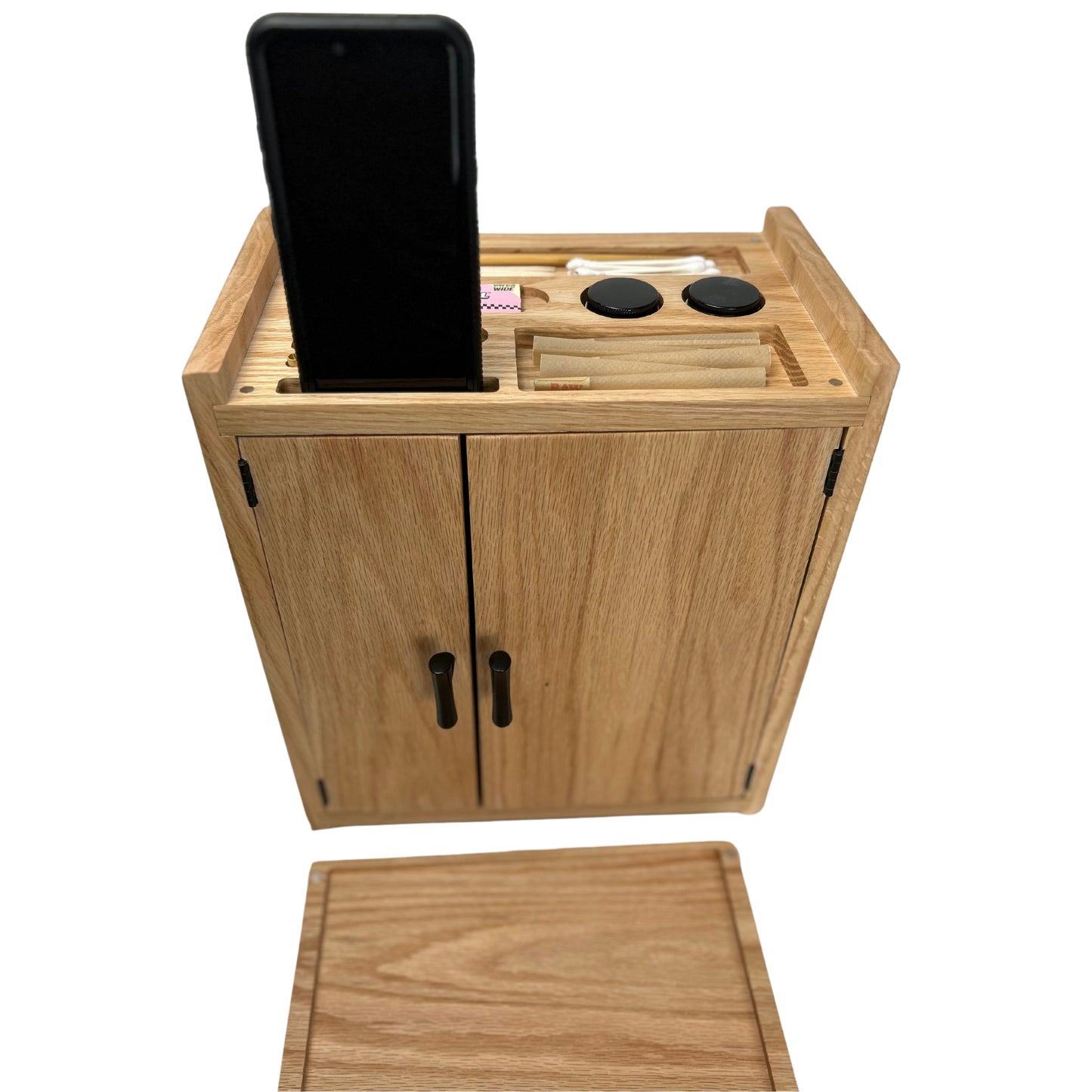 Big Stash Box Cabinet With Hidden Storage And Jars |  Stash Box Kit