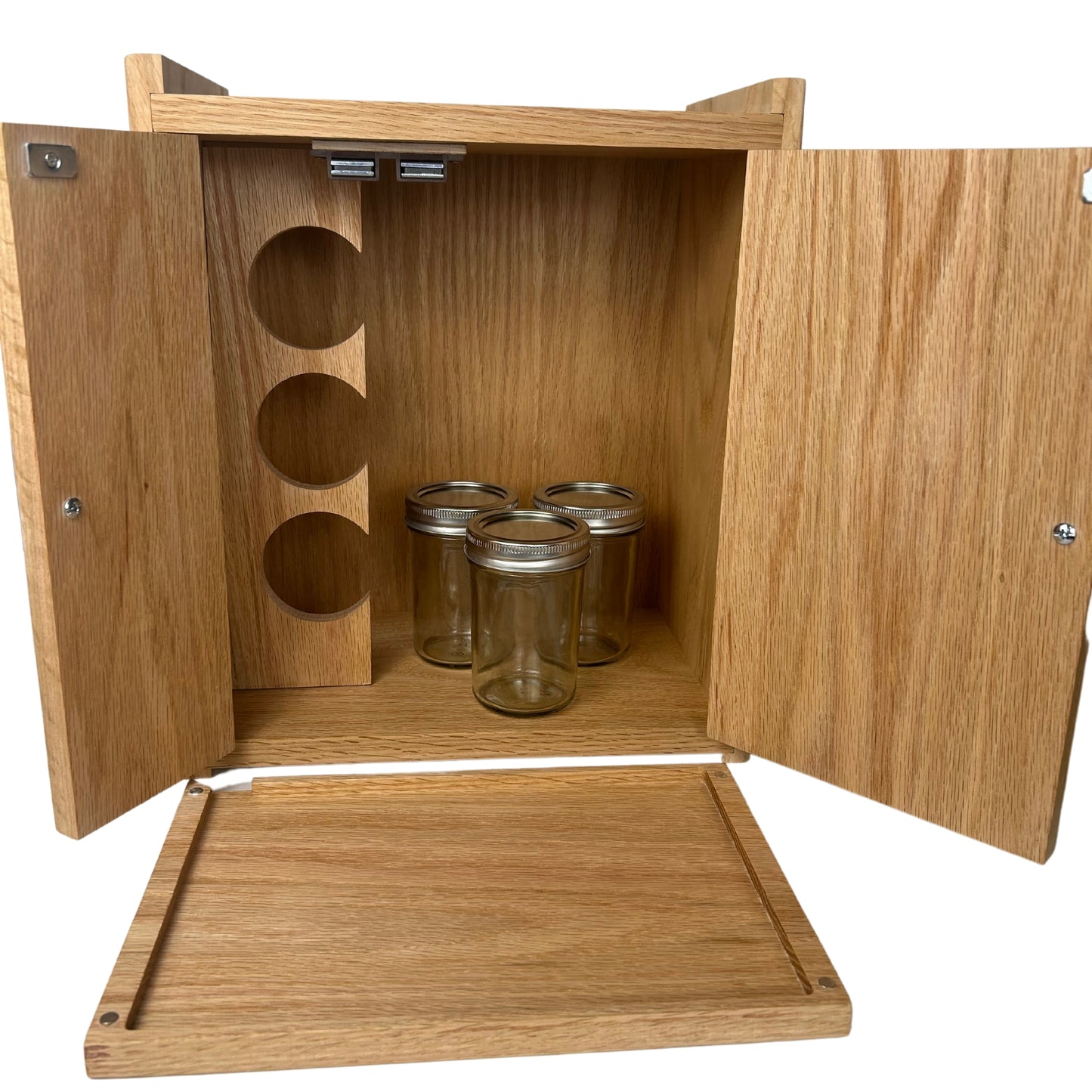 Big Stash Box Cabinet With Hidden Storage And Jars |  Stash Box Kit